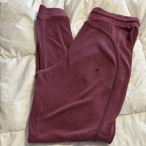 Free People Movement Women Maroon Jogger Pants Size Small (Flawed)